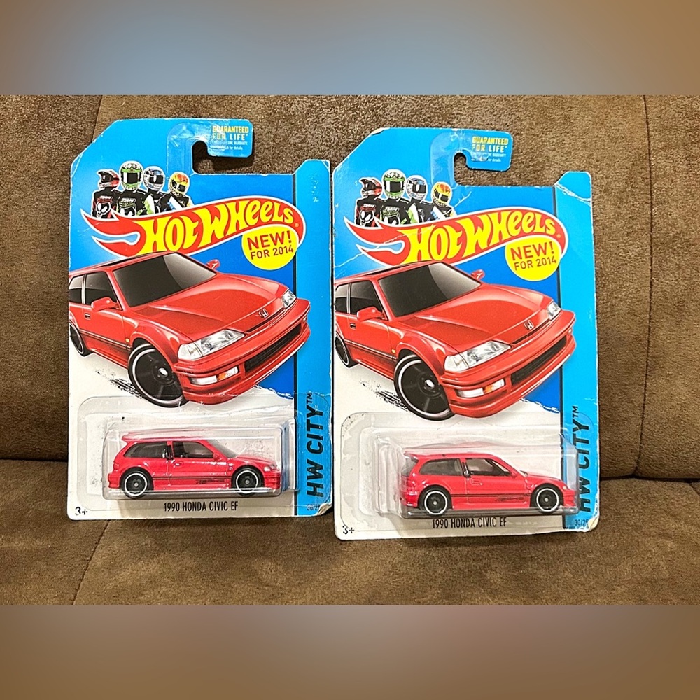Red Hot Wheels Year 1990 - HIWAY CITY Honda Civic EF